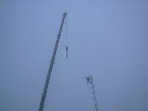 travaux d'accès difficiles sur pylonnes